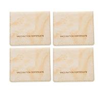 CAGUYLONA 4pcs Business Card Holder Pure Color Magnetic Clasp PU Leather ID Wallet, Compact Credit Card Case with Metal Pin for SIM Ejection, Travel Passport Holder for Men Women (Yellow)