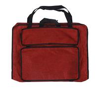 CAGUYLONA Foldable Art Bag, Large Capacity Sketching Board Bag, Portable Drawing Supply Carrier with Shoulder Strap for Artists and Students on the Go (Red)