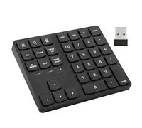 CAGUYLONA Mini Numeric Keypad 35 Keys, Wireless Numeric Keypad with 2.4G Connection, Ultra Slim Portable Keyboard with Comma Key and Indicator Light for Mac Android