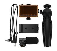 CAGUYLONA Portable Live Video e Phone Photography Set with Fill Phone Tr, KOR Indoor oor Live Broadcasting, Includes Phone Holder STO (Black)