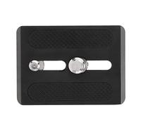 CAGUYLONA Tripod Quick Release Plate for FSB 6T 8T DV2 DV8 DV10, Aluminum Alloy Camera Tripod Head Plate Adapter with 1/4in 3/8in Thread and Rubber Foot Pad