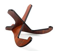 CAHAYA CY0180 Wooden Guitar Stand Non-Slip Musical Instrument Stand Foldable for Acoustic Classical Guitars Bass
