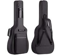 CAHAYA Guitar Bag Acoustic Oxford - 40 41 42 Inch Guitar Case Upgraded Premium Version 12mm Sponge Padded, Black CY0149