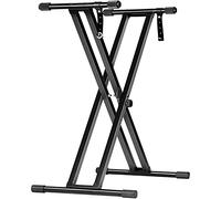 CAHAYA Keyboard Stand Heavy Duty Piano Stand Adjustable Double X CY0245
