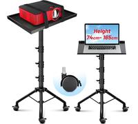 CAHAYA Projector Stand Floor Universal: Removable Stand Adjustable Height For Projectors with Wheels
