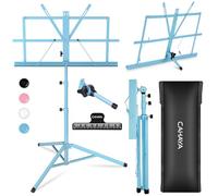 CAHAYA Sheet Music Stand Metal Portable Foldable Blue