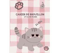 Cahier de Brouillon 17x22 96 Pages: Grands Carreaux Papier Seyès avec Tables de Multiplication