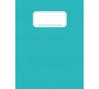 cahier de brouillon 17x22 96 pages: petit format | Grands carreaux seyes 3mm 12/12 | Idéal pour l'écriture cursive, faire des exercices... | couverture souple bleu estival