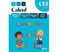 Cahier de Calcul CE1 - 500 Opérations : Additions & Soustractions Posées (avec et sans retenue), Multiplication en Ligne: Conforme aux nouveaux ... calcul mental, grille quadrillée et corrigés.