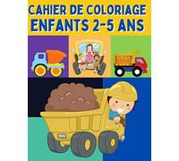 Cahier de Coloriage Enfants 2-5 ans: Voiture , Tracteur, véhicules & camion ( Livre Coloriage enfant Maternelle , petit section , cp ) Apprendre à colorier des 2 ans
