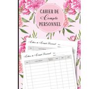 Cahier De Compte Personnel A4: Cahier de suivi de compte personnel mensuel non daté pour noter toutes vos dépenses | 112 pages | Format A4 | Thème Floral