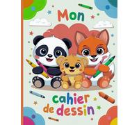 Cahier de Dessin Enfant A4 : 120 Pages Vierges Grand Format - Animaux Mignons - Carnet pour Dessin, Coloriage et Peinture - Couverture Souple - Idée Cadeau Garçon Fille