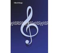Cahier de musique: Cahier de Musique avec Index, Portées et Notes - Grand Format A4 (21x29.7 cm) - 110 pages - Pages avec 12 portées et petits ... Étude, Solfège, Composition Musicale - Bleu