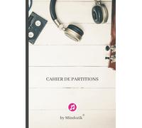 Cahier de musique - GRAND FORMAT A4 21x29,7 - 8 portées par page: Livre de partitions à remplir , carnet de musique pour piano, guitare, violon …