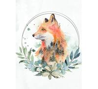 Cahier de Notes Renard Roux / Red Fox Notebook: Carnet 8.5 x 11 - 175 pages lignées à couverture souple / 175 Lined Pages Softcover Notebook for Fox Lovers & Nature Fans