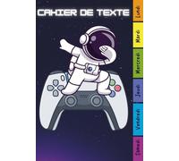 Cahier de Texte 2025 2026 Gamer: Carnet Devoirs et Leçons Pratique pour les Garçons et Filles en Primaire (CP, CE1, CE2, CM1, CM2) - Facile à Utiliser ... les Matières avec Repère pour les Jours