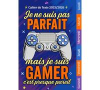 Cahier de Texte 2025 2026 Gamer: Chaque jour séparé par une couleur spécifique, Recherche rapide, 24 pages par jour, Idéal pour CP, CE1, CE2, CM1, CM2