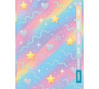 Cahier de Texte 2025 2026 Kawaii Arc en Ciel : Pour filles et garçons - CP, CE1, CE2, CM1, CM2 - Pratique pour toutes les matières - Motif Kawaii & Pastel