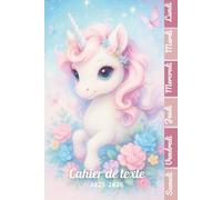 Cahier de texte 2025- 2026 Licorne: Pour enfant en CE1, CE2, CM1, CM2, Collège Et Lycée | Pratique Pour Toutes Les Matières -avec séparation en couleurs des jours de la semaine