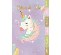Cahier de texte 2025- 2026 Licorne: Pour enfant en CE1, CE2, CM1, CM2, Collège Et Lycée | Pratique Pour Toutes Les Matières -avec séparation en couleurs des jours de la semaine