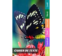 Cahier De Texte: 2025 2026 Papillon Pour Garçon & Fille En Primaire, Collège Et Lycée Pratique Pour Toutes Les Matières