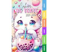 Cahier de Texte 2025 2026: Planner Kawaï Primaire - Mon Année Trop Mignonne - Pour Enfants en Primaire - 100% Intérieur en Couleurs - Pour noter tes ... avec le sourire… et les étoiles dans les yeux