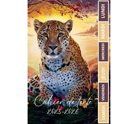 CAHIER DE TEXTE 2025-2026 TIGRE: Carnet de devoirs pour filles et garçons, pratique pour tous les matières : cm1 cm2 ce1 ce2 cp | Format a5 pour la rentrée scolaire