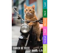 Cahier De Texte: 2026 2027 Chats Pour Garçon & Fille En Primaire, Collège Et Lycée Pratique Pour Toutes Les Matières