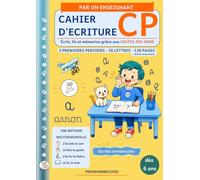 CAHIER D'ECRITURE CP: Apprends à écrire en cursive et à lire avec le Chat Nino