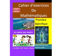 Cahier d'exercices de Mathématiques Spécifiques