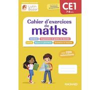 Cahier d'exercices maths CE1: Une collection conçue par Lutin Bazar
