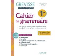 Cahier Grevisse 1re (2022): Cahier de grammaire