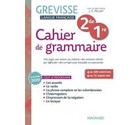 Cahier Grevisse 2de / 1re (2022): Cahier de grammaire