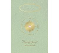 Cahier Islam musulmane - Journal spirituel A5 petits carreaux effet cuir vert & doré - Foi, prière, étude islamique, science Coran, apprentissage, méditation & introspection - Vers Allah