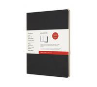 Moleskine CH7STNB 2X-Large Cahier Subject Kr.Brw Journals,Black/Kraft Brown