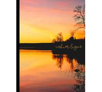 Cahier Ligné à Couverture RIGIDE Coucher de Soleil : pour l'école, le travail ou la maison: 120 pages lignées - 8,25 po × 11 po