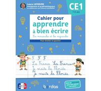 Cahier pour apprendre à bien écrire CE1: Les minuscules et les majuscules