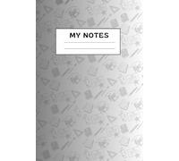 Cahier Scolaire Élégant Noir et Blanc - Notebook 6x9: 100 Pages Lignées | Design Minimaliste et Chic | Idéal pour les Étudiants, Professeurs et Prise de Notes Quotidienne