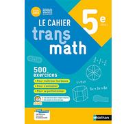 Cahier Transmath 5è 2022 - Cahier de l'élève