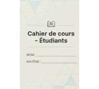 Cahiers de notes - Étudiants: Grand carnet de notes pour étudiants - 200 pages lignées pour révisions et cours - Format compact 6x9 pouces (15x23 cm) ... pour le sac - Idée cadeau lycée et université