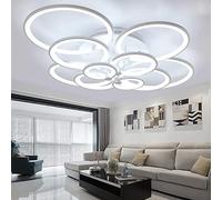 CAI-HAI LED Ceiling Light Creative Acrylic Shade White 120cm Round Modern Living Room Dining Room Bedroom Ceiling Light (CHYGXD23)