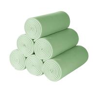 CAI TENG Fleece Throw Blanket 6 Pack Soft Kid Blankets Cozy Lightweight Travel Throw Blanket Bulk Pet Blanket Warm Picnic Garden Solid for Couch Bed Home Sofa Outdoor Wedding 125 X 150 CM Sage Green