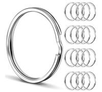Caianwin 180 Pcs Key Rings, 25mm Split Rings Loops Metal Small Keyring for Car, Office, Home, Keychains, DIY and Ornaments