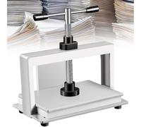Caibendss Book Notes Invoice Flattening Machine Manual Paper Press Machine Double Balance Rod Paper Press Machine1500kg Pressure, for Documents,Banknotes,Vouchers,Checks A3