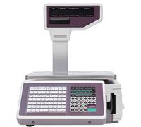 Caibendss Digital Price Label Printing Scale,Price Computing Scale with Pole Display,5g Accuracy Electronic Price Computing Scale 60lbs Capacity,for Supermarkets, Fruit Stores, Snack Bars