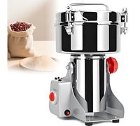 Caibendss Electric Grain Mill, High-Speed Commercial Spice Mill, 3000W Stainless Steel Pulverizer, 30,000 rpm for Dry Grains, Spices, Coffee, Corn, Pepper, Oscillating Type 2000G