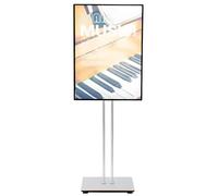 Caibendss LED Ultra Slim Floor Standing Light Box, Floor Standing Billboard, LED Illuminated Display Sign Stand, Adjustable Advertising Frame for Business Mall Silverframe-43.5 * 60cm