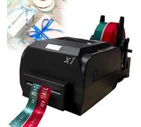 Caibendss Satin Ribbon Printing Machine Digital Ribbon Printer,Stamping Printing Machine for Gift Wrapping,12-20mm Width, 150MM/S,Printing Resolution 200 DPI for Gift Wrapping DoubleRow