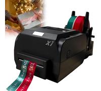 Caibendss Satin Ribbon Printing Machine, Digital Ribbon Printer，Stamping Printing Machine for Gift Wrapping, 150mm/S, Printing Resolution: 200 Dpi for Gift Wrapping DoubleRow