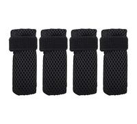 caichuxiye Cat Boots,paw Covers Anti-Scratch Cat Foot Covers for Cats Adjustable Mesh Cat Claw Protectors Non-Slip Breathablesuitable for Family Pet Cat Bathing and Nail Cutting (4 Pieces) (Black, M)